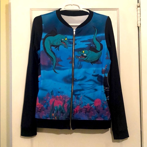 Blackmilk Jackets & Blazers - Black Milk x Disney Ursula GF Bomber (M) 🐙